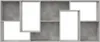 Libreria grigio cemento 67x24x161 cm Materiale a base di Anteprima dell’immagine prodotto 7