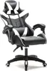 A black and white gaming chair is shown against a white background. Produktbild-Vorschau