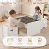 COSTWAY Tavolo multifunzione 6 in 1 per bambini, set tavolo Anteprima dell’immagine prodotto 4