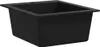 A black granite sink is shown from a slightly elevated angle against a white background. Náhled obrázku produktu