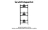 An illustration of a multi-shelf rack with weights on each shelf, accompanied by text about weight capacity. Podgląd zdjęcia produktu