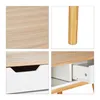 relaxdays Bureau blanc rectangulaire, piétement 4 pieds Voir les images du produit 4