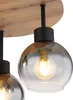 Globo Lighting Deckenleuchte Metall schwarz matt, MDF Produktbild-Vorschau 2