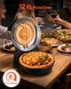 Elektryczny piec do pizzy VEVOR o mocy 1200 W z kamieniem Podgląd zdjęcia produktu 2