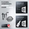 ovimar Toilettenpapierhalter Tromoy zum Bohren schwarz | Produktbild-Vorschau 5