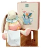 Conjunto de regalo Doudou, rosa, conejito "Ciboulette" y Vista previa de la imagen del producto 8