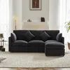Merax Ecksofa, L-Form Sofa mit Schlaffunktion, 3-4 Sitzer Produktbild-Vorschau 2