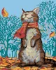 Zuty - Malen nach Zahlen - KATZE UND HERBSTWETTER, 40x50 Produktbild-Vorschau 1