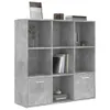 A concrete-effect cube shelf unit with various items placed on and inside its compartments. Náhled obrázku produktu
