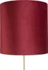 Stehleuchte Gold   Messing mit Veloursschirm Rot 40 40 cm Produktbild-Vorschau 2