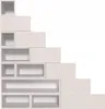 Treppenregal 175 cm - Weiß Produktbild-Vorschau 3