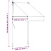 vidaXL Markise Einziehbar Anthrazit 100x150 cm Stoff und Produktbild-Vorschau 8