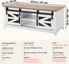 SucceBuy 48" Farmhouse Couchtisch, rechteckiger Tisch mit 2 Produktbild-Vorschau 7