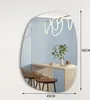 Albatros dizajnové zrkadlo asymetrické 60 x 45 cm nástenné Náhľad obrázku produktu 4