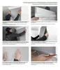 Instructions for applying self-adhesive wallpaper. Produktbild-Vorschau