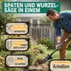 Wurzelspaten mit Wurzelsäge 120cm – Gartenspaten für harte Produktbild-Vorschau 4