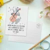 Mr. & Mrs. Panda Postkarte Cello Witz Verdorben - Weiß - Produktbild-Vorschau 3
