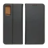 A black flip case for a smartphone, shown from the front and back. Produktbild-Vorschau