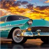 Küchenrückwand Spritzschutz Glas mit Motiv Retro Oldtimer Produktbild-Vorschau 3