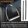 Steigbügelriemen aus Leder in schwarz, passend für Produktbild-Vorschau 5