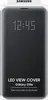 A black Samsung Galaxy S10e LED View Cover is shown with the time displayed on its LED screen. Podgląd zdjęcia produktu