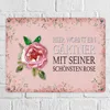 Metallschild mit Spruch: Hier wohnt ein Gärtner mit seiner Produktbild-Vorschau 2