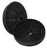 Two black carbon filters for a range hood, shown against a white background. Produktbild-Vorschau