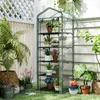 Petite serre COSTWAY, mini-serre à tomates avec 5 étagères Voir les images du produit 2