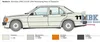 Zestaw modelarski 3624 - Mercedes Benz 190E (1:24) Podgląd zdjęcia produktu 8
