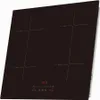 A black induction cooktop with four cooking zones and a digital display. Produktbild-Vorschau