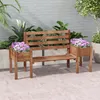 Outsunny tuinstoel, 2-persoons, houten bank, balkonbank met Productafbeelding-voorbeeld 2