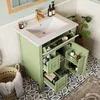 Mobiletto da bagno Merax con lavabo in Vetroceramica, Anteprima dell’immagine prodotto 3