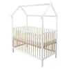 Baby-Delux Hausbett Kinderbett Gitterbett Weiß Natur 60x120 Produktbild-Vorschau 5