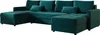 BEDANTE Canapé d'angle MOS U BIS Itaka 39 turquoise avec Voir les images du produit 2