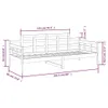 Denná posteľ masívna borovica 80x200 cm Náhľad obrázku produktu 10
