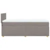 The Living Store Boxspringbett mit Matratze Taupe 100x200 Produktbild-Vorschau 8