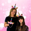 LED Einhorn Haarreif "LITTLE UNICORN" buntes Einhorn - bunt Produktbild-Vorschau 5