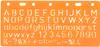 Standardgraph Schablone Großbuchstaben 20 mm Produktbild-Vorschau 1