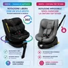 KidsZone Seggiolino Auto 0-36 kg Isofix Girevole 360° - Anteprima dell’immagine prodotto 2