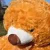 Teddybär 100 cm braun mit Schleife Kuscheltier Produktbild-Vorschau 4