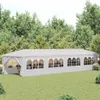 vidaXL Tenda da giardino 3x12 m Bianco Anteprima dell’immagine prodotto 1