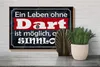 Holzschild ein Leben ohne Dart ist sinnlos, 30x20 cm, Produktbild-Vorschau 4
