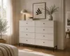 Commode à 8 tiroirs, cachemire, 150 x 40 x 115,5 cm Voir les images du produit 4