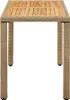 vidaXL Gartentisch Beige 123x60x74 cm Poly Rattan & Produktbild-Vorschau 2
