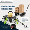 Bollerwagen All Black 205L | HxBxT 96x53x105cm | Traglast Produktbild-Vorschau 8