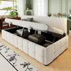 Merax Polsterbett Schlafsofa 90x200cm mit Hydraulischem Produktbild-Vorschau 1