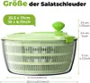 Salatschleuder mit Deckel, 4,5L Salatschüssel und Masche, Produktbild-Vorschau 2