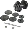 Kurzhantel set 20 KG | Kunststoff mit Hantelstangen Produktbild-Vorschau 2