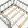 Lit bébé "Treviolo" au style maison, avec barrière de Voir les images du produit 11