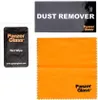 A set of cleaning accessories for a screen protector, including a dust remover sticker, a wet wipe, and a microfiber cloth. Náhled obrázku produktu